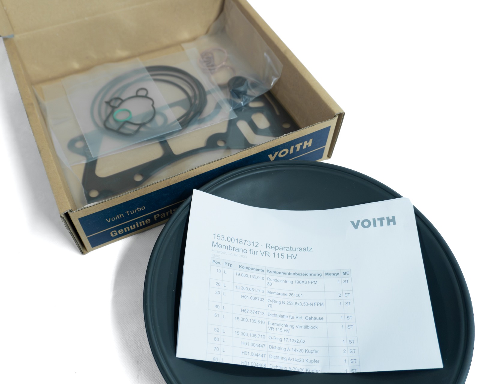 MEMBRANAS P/ REPARO RETARDER VR115HV VOITH, foto 2